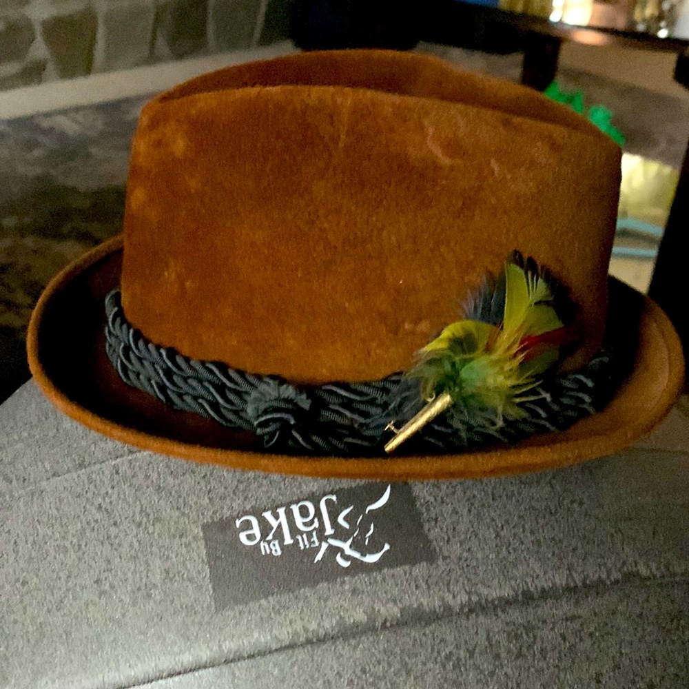 Vintage LA SALLE Fur Felt Brown Velour Fedora